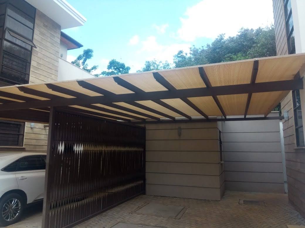 double polycarbonate canopy car parking shade
